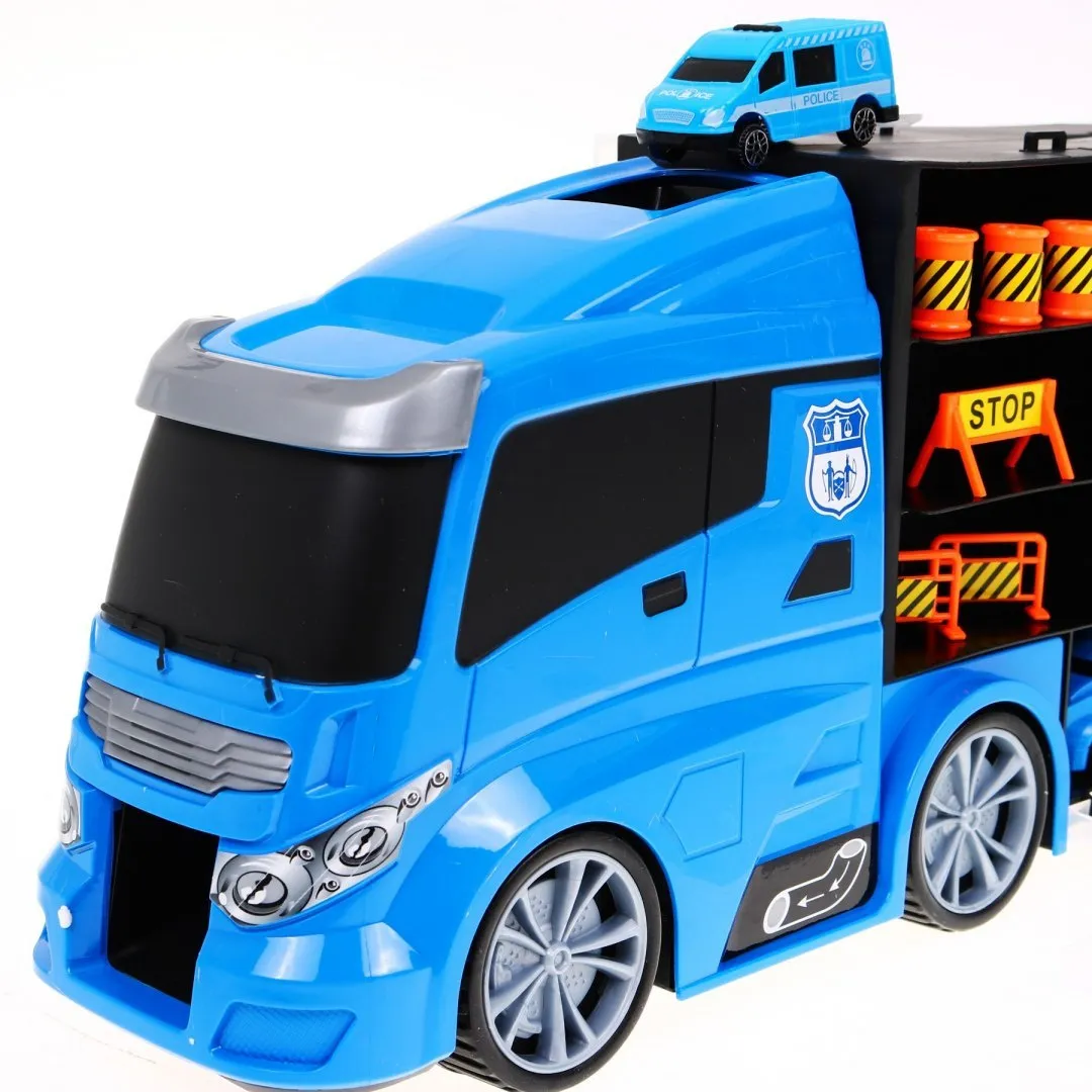 veliki policijski kamion transporter vozila i dodataka - slika 6