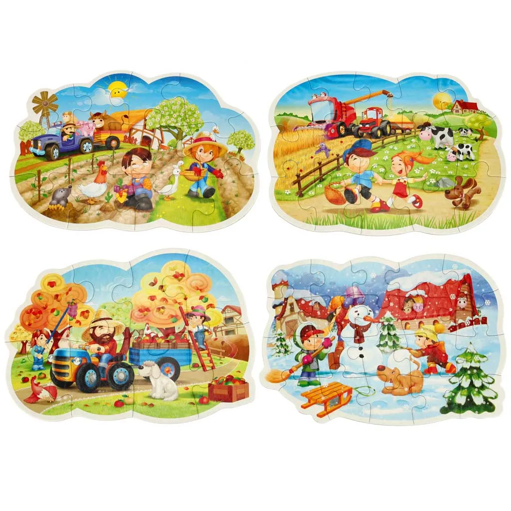 castorland puzzle 4u1 godišnja doba - slika 3