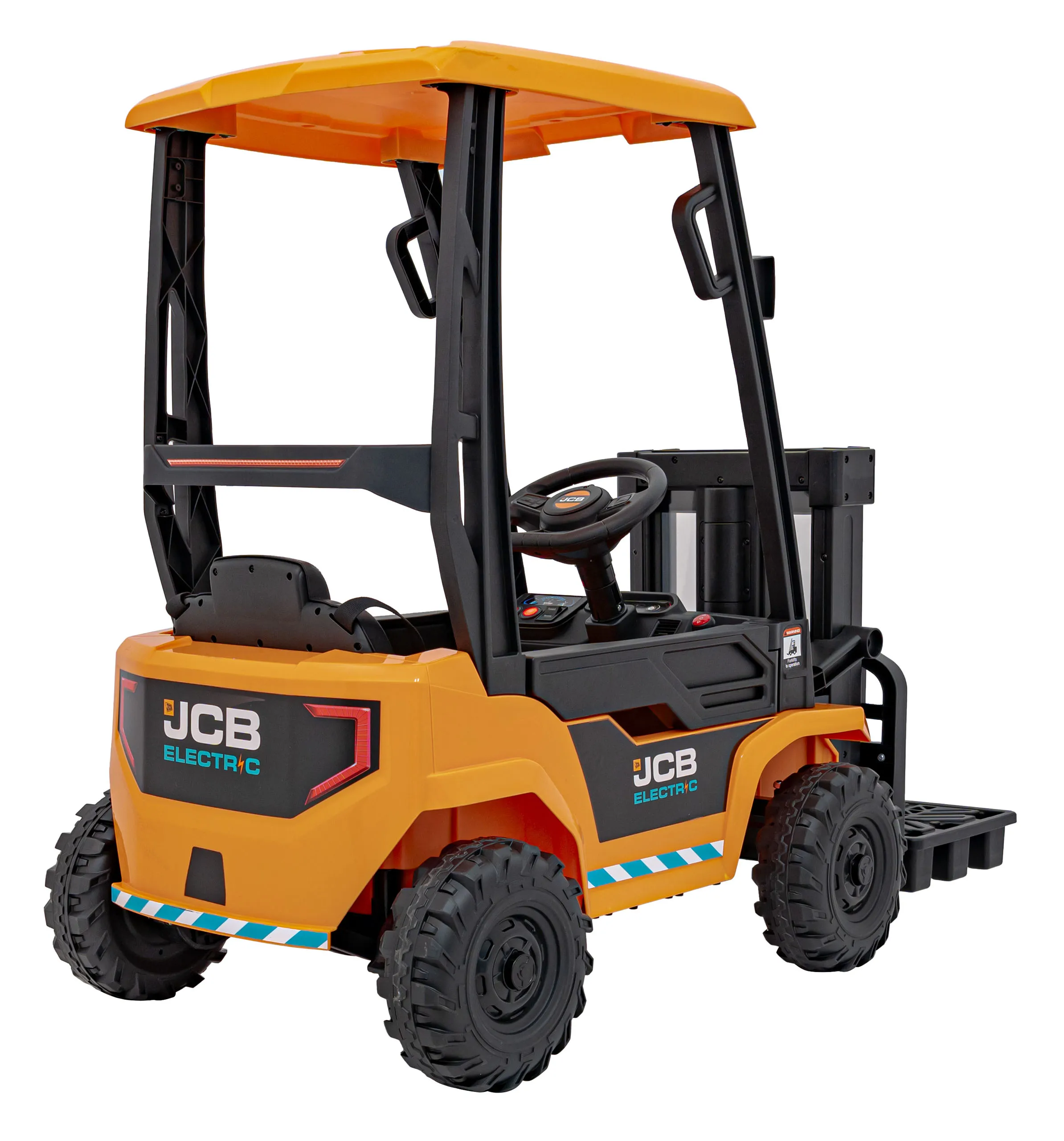 viličar jcb, vozilo na akumulator, žuti - slika 8