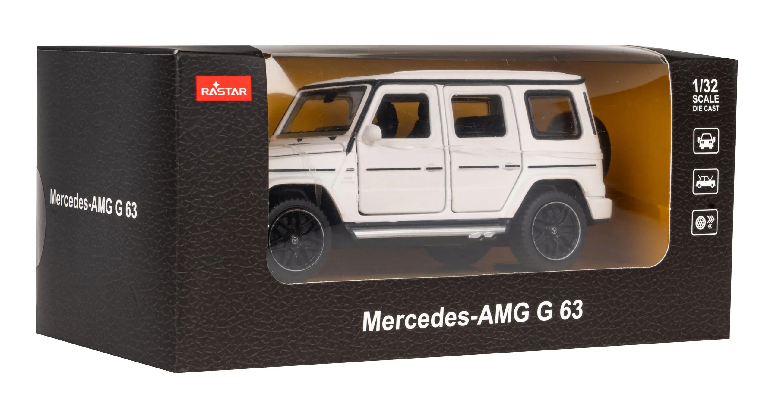 rastar metalni mercedes benz amg g63 1:32 bijeli - slika 2