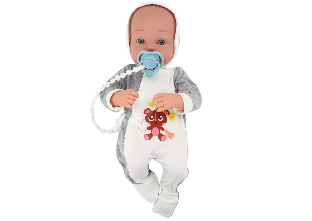 beba lutka s dekicom za dudu, set dodataka za bodi 35 cm - slika 3
