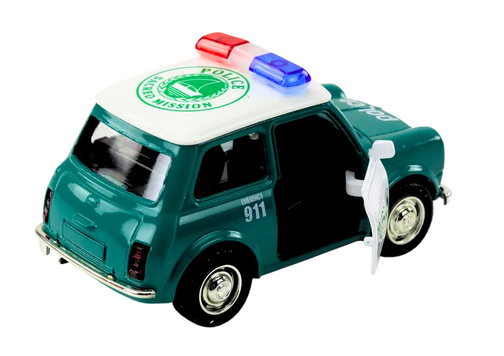 klasični policijski automobil 1:38, zeleno - slika 4