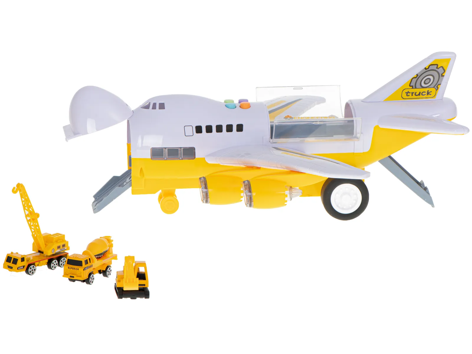 transportni avion s građevinskim strojevima - slika 4