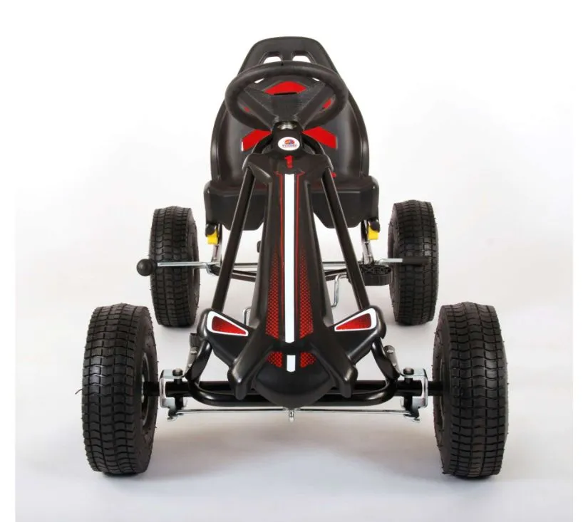 dječji volare racer karting crni - slika 4