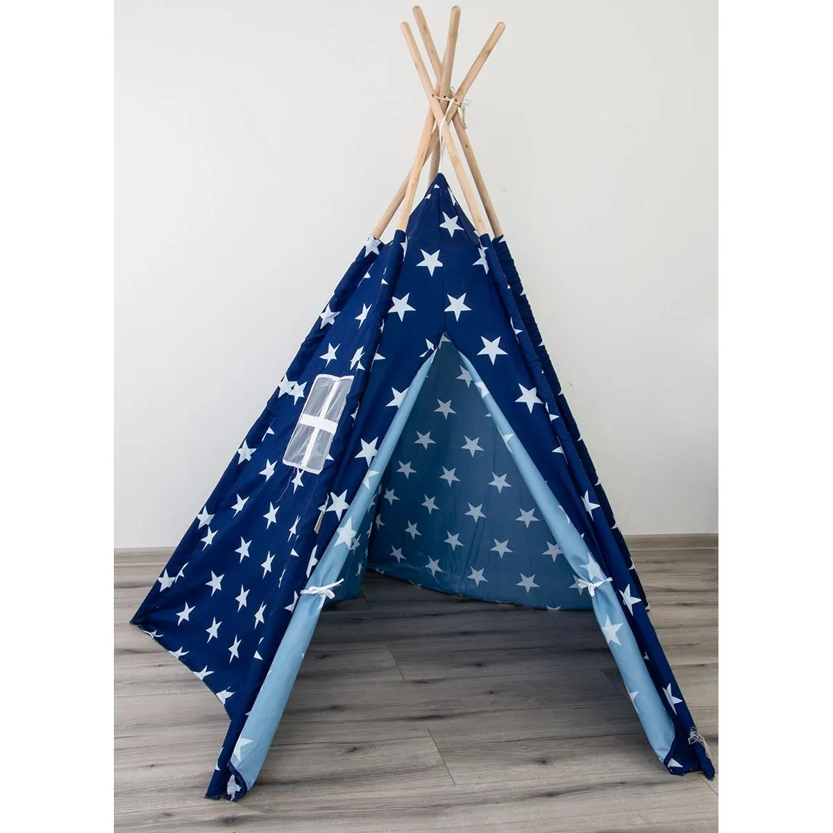 enero toys wigwam šator, plave zvjezdice - slika 9