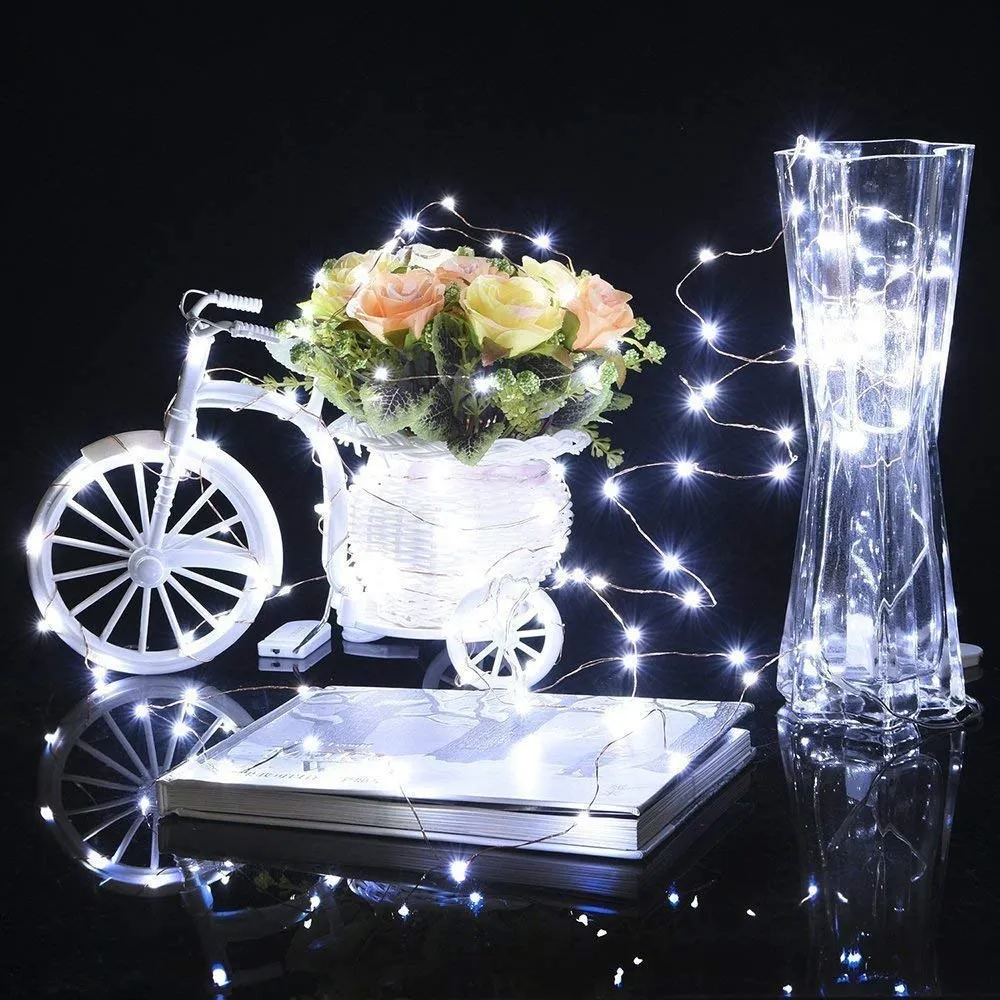 led lampice na baterije, 50 led dioda - slika 8