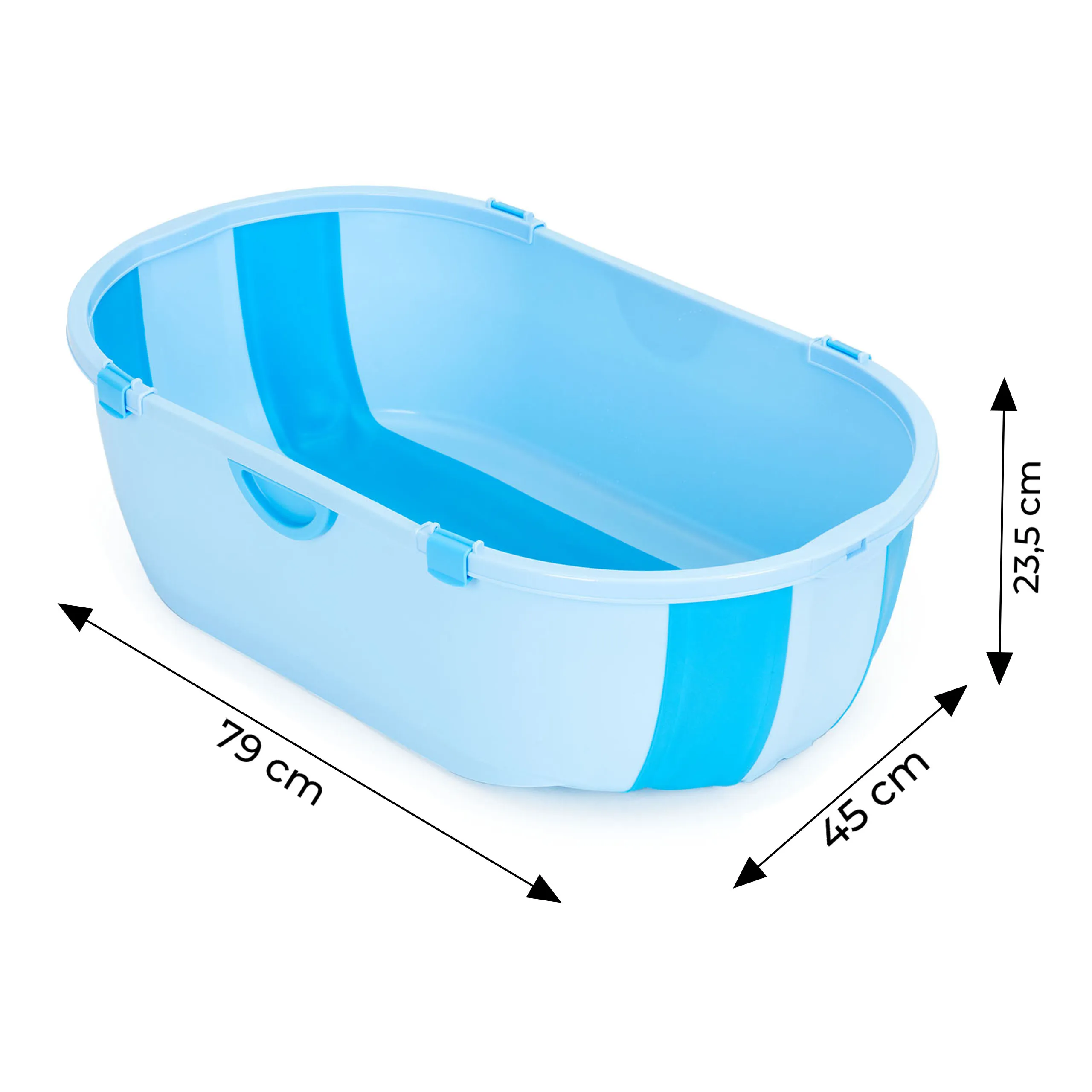 ecotoys sklopiva kada za bebe plava - slika 6