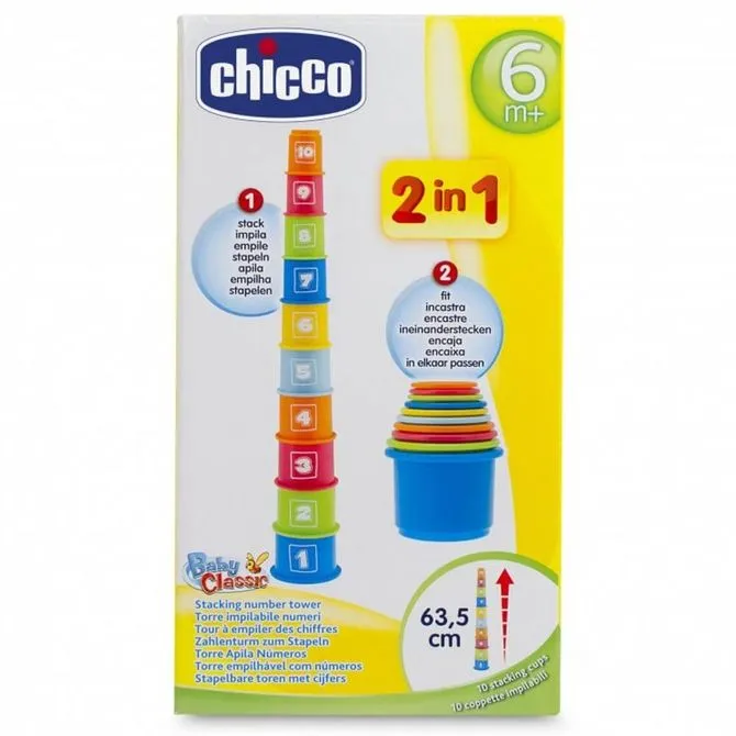 chicco edukativni toranj šarene šalice - slika 5