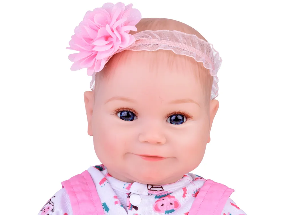 baby doll lutka u ružičastoj jakni s trakom - slika 8