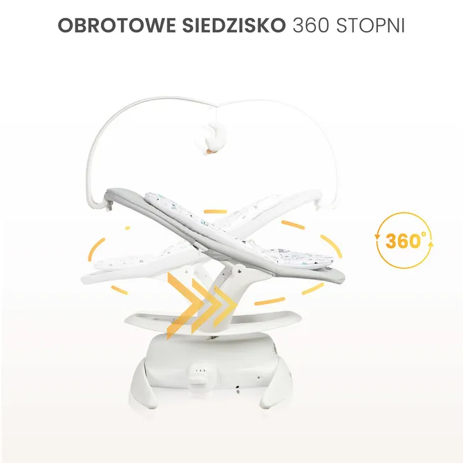 električna ljuljačka noco sivi - slika 5