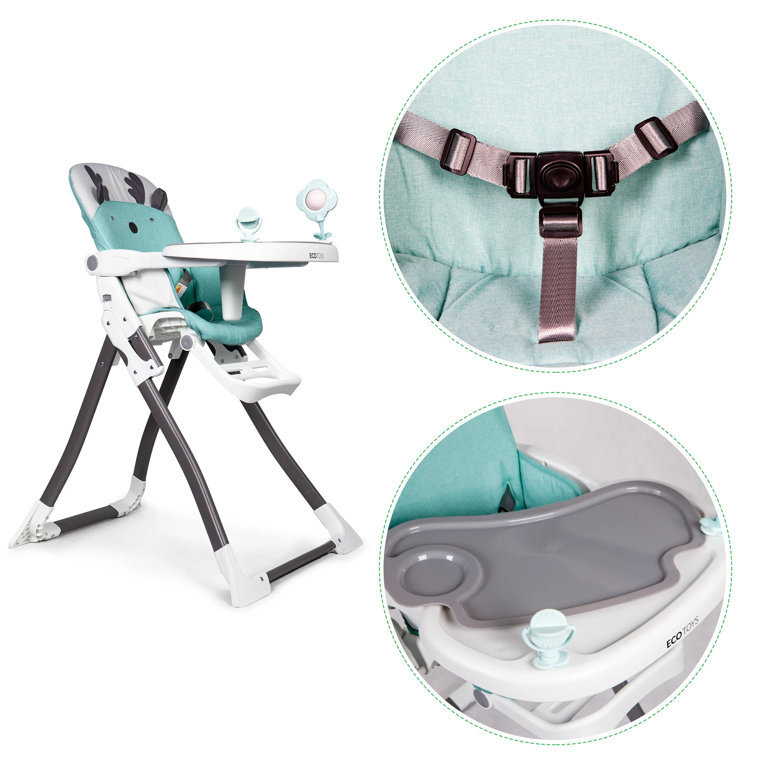 ecotoys hc301 hranilica za bebu tirkizna - slika 7