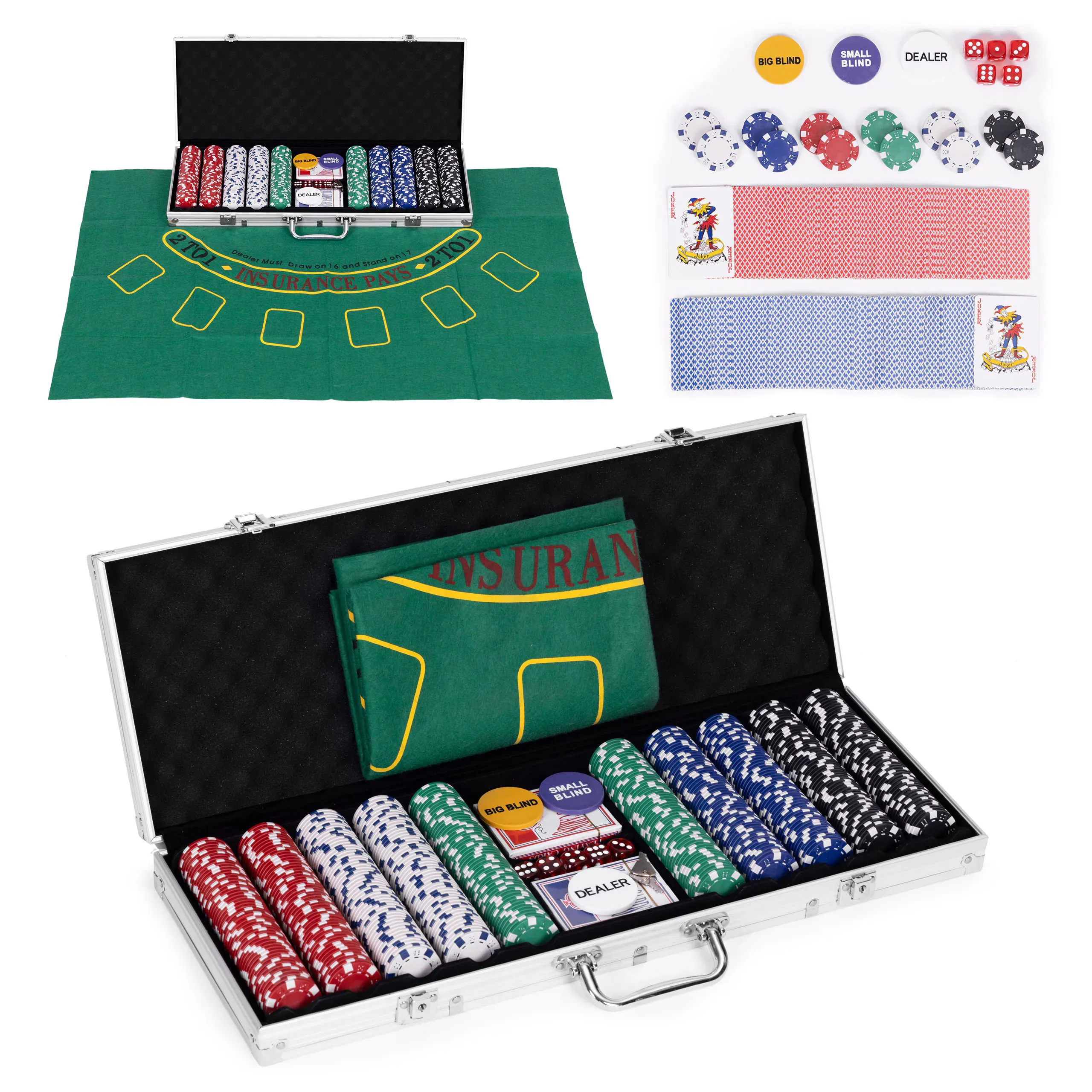 blackjack poker set 500 žetona - slika 2