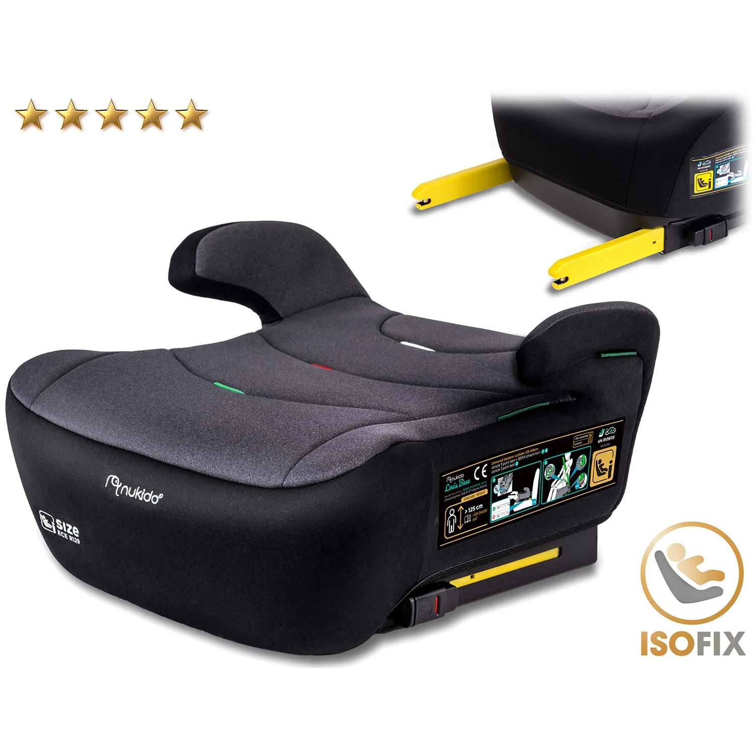 dječja autosjedalica isofix 22 - 36 kg louis nukido 710201 - slika 3