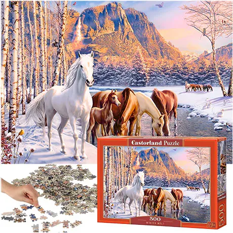 castorland puzzle divlji konji 500kom. - slika 2