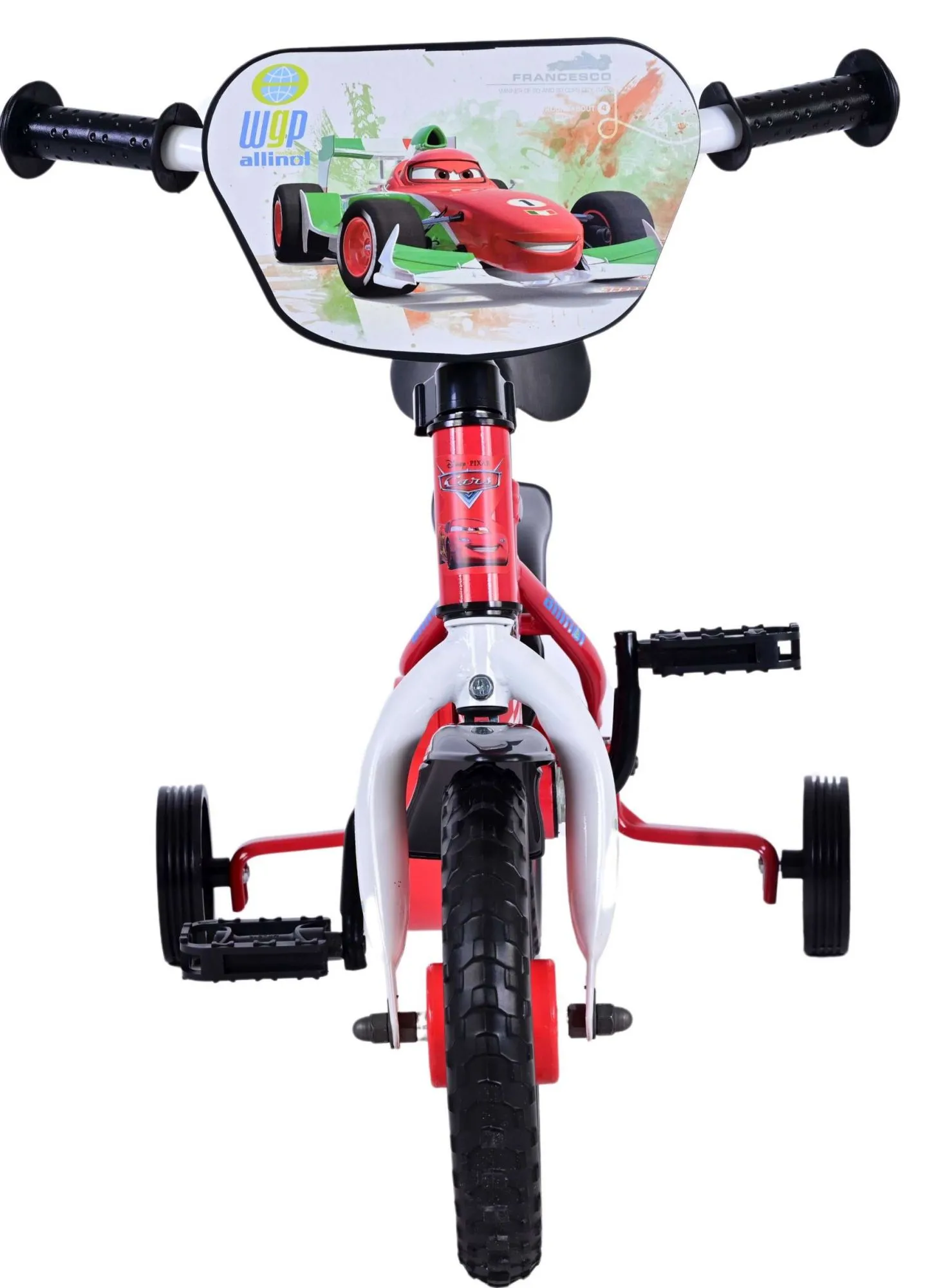 dječji bicikl disney cars 10" s fiksnim prijenosom - crveni - slika 8