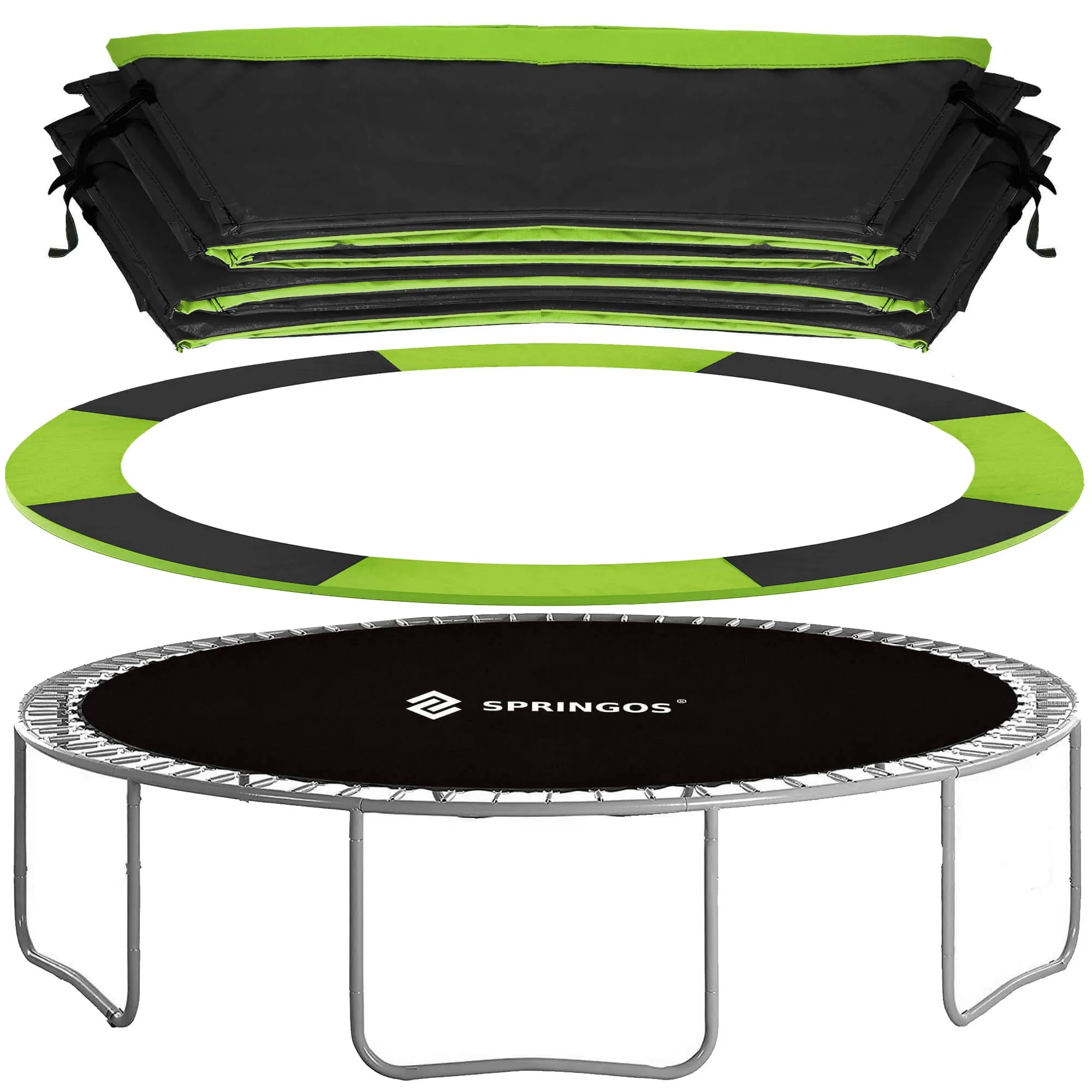 navlaka za trampolin 305cm zeleno-crna - slika 7
