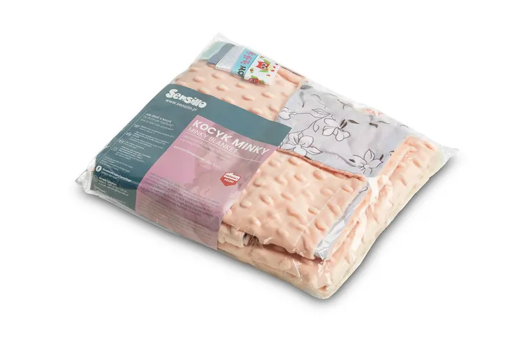 sensillo lagana minky deka 75x100cm cvijeće - slika 3