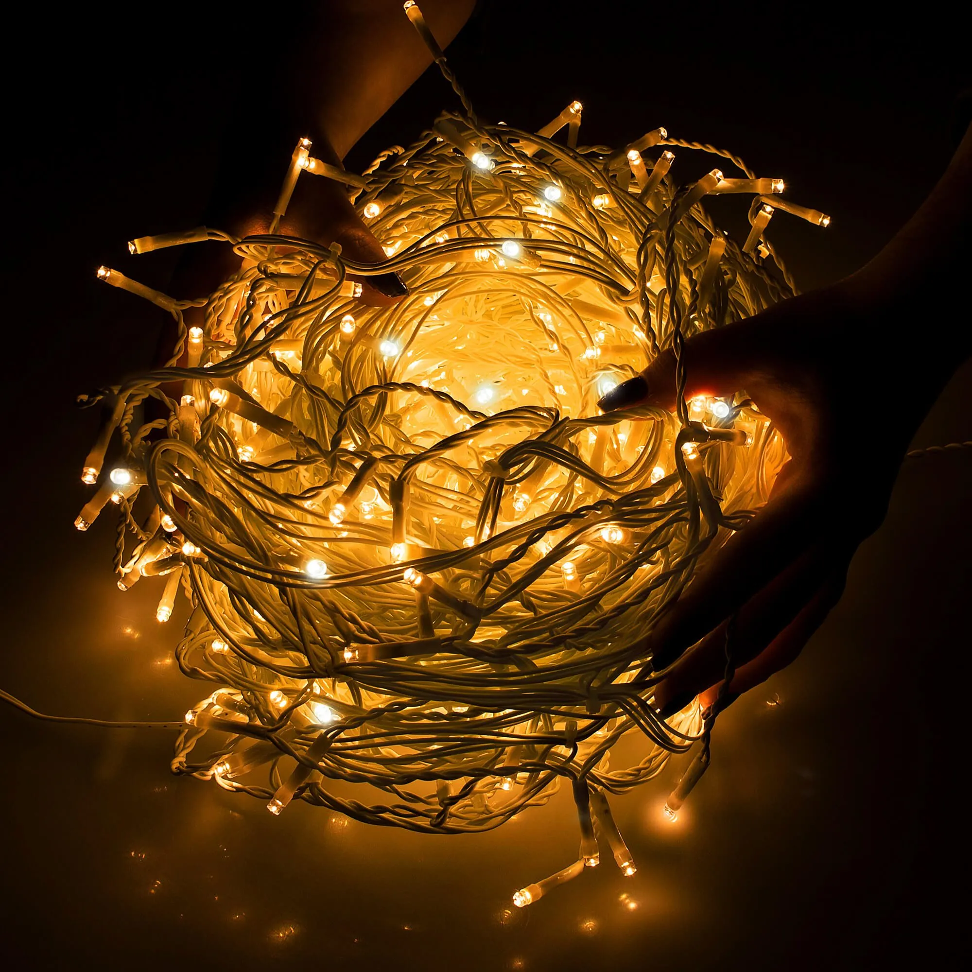 led svjetlosna zavjesa – ledenice s efektom treperenja, 500 led lampica - slika 11