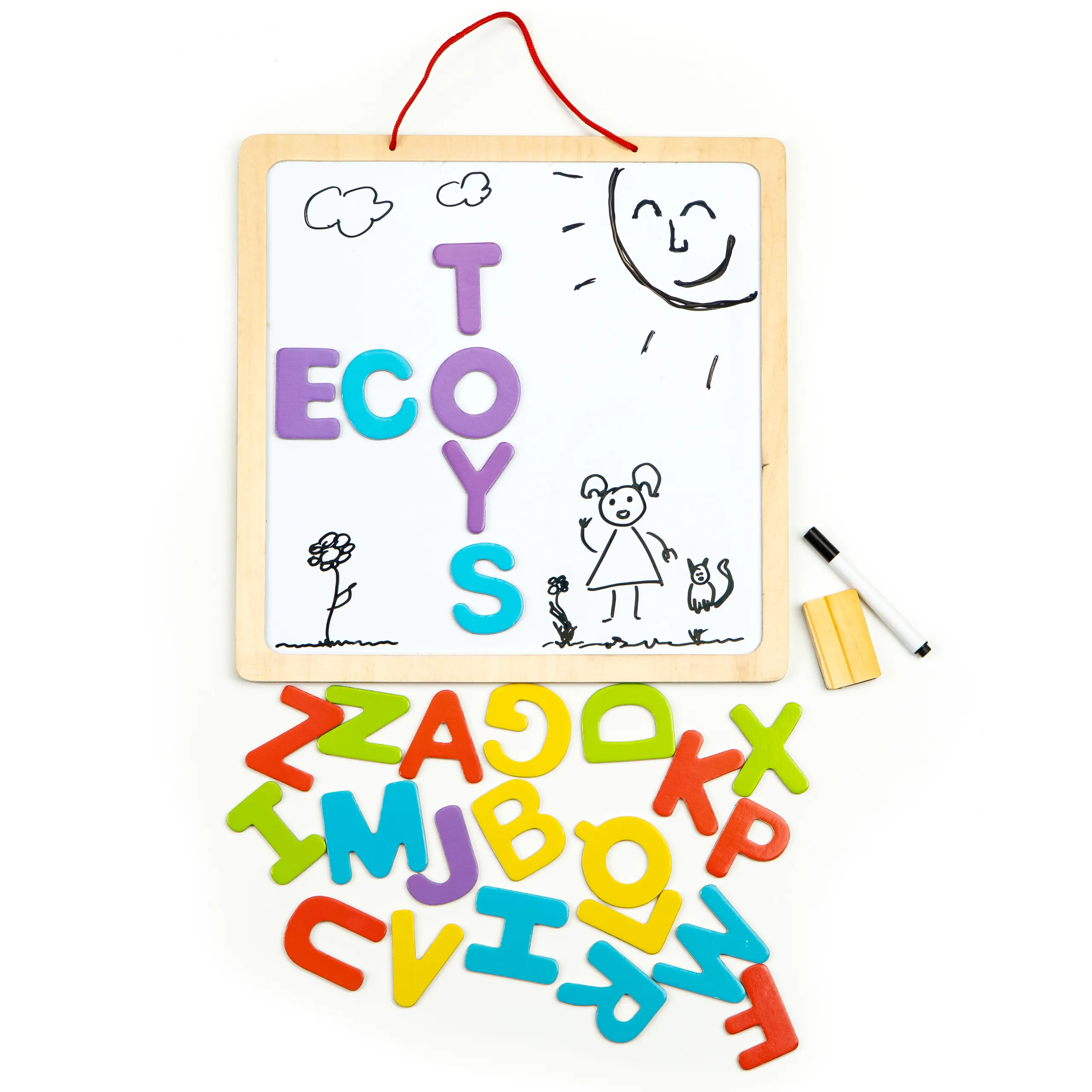ecotoys 3u1 edukativna ploča s magnetnim slovima - slika 8