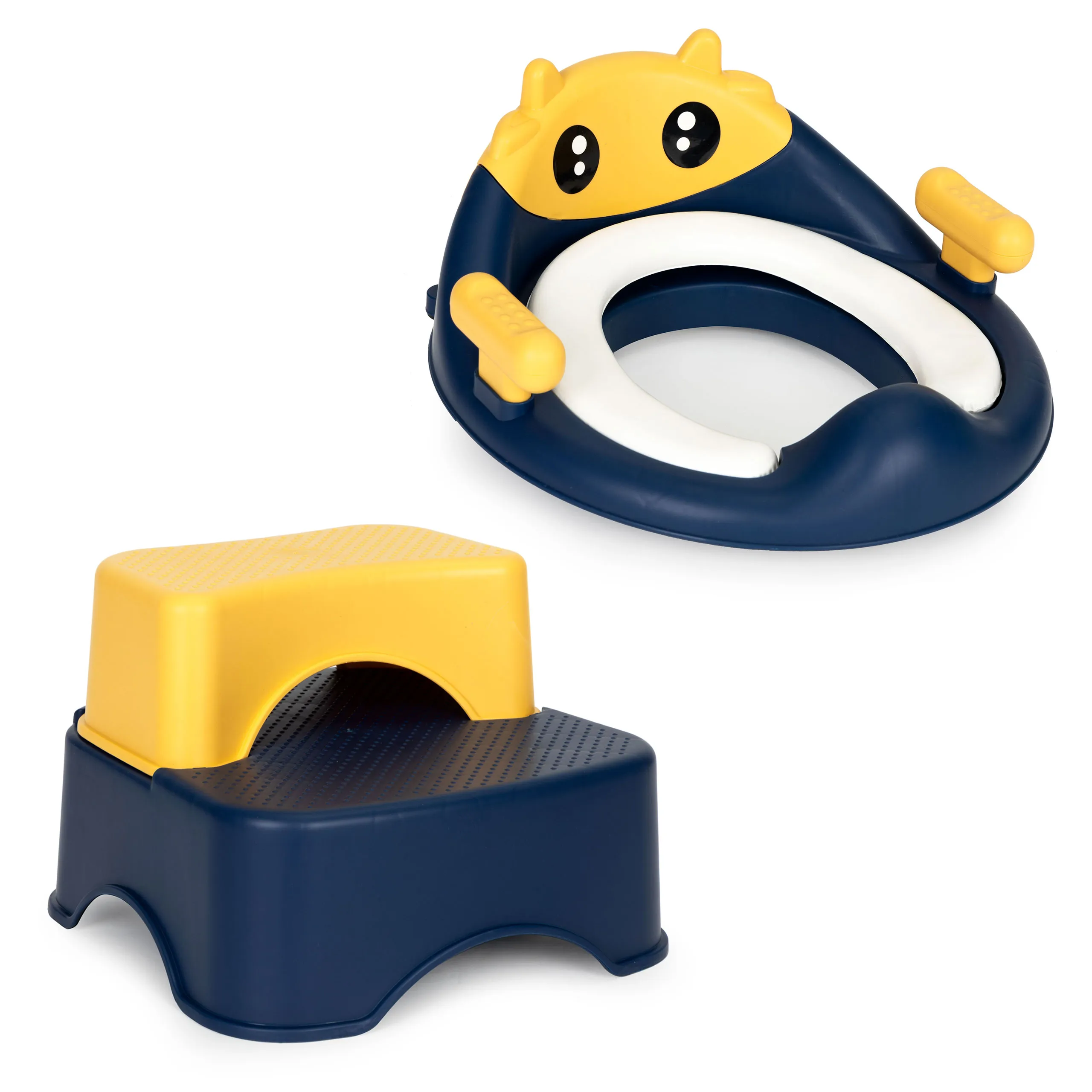 ecotoys stepenice za wc za djecu plavo-žute - slika 9