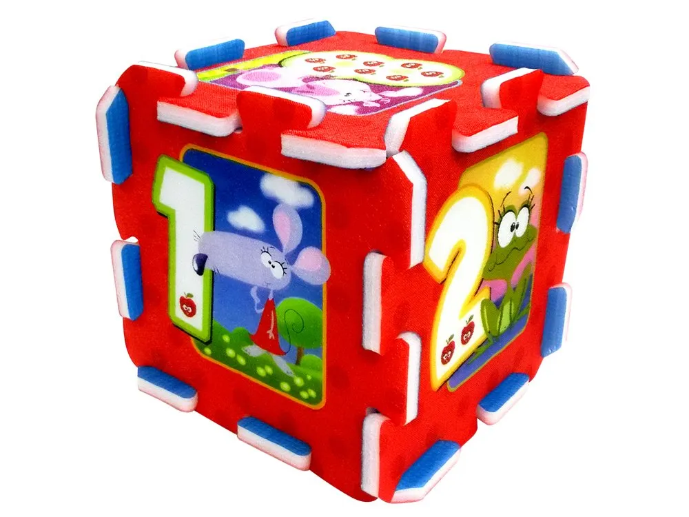 podloga od pjene puzzle 31x31cm životinje s brojevima - slika 4