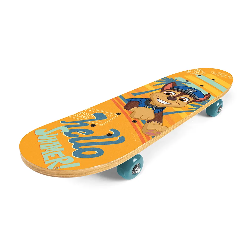dječji drveni skateboard paw patrol žuti - slika 5
