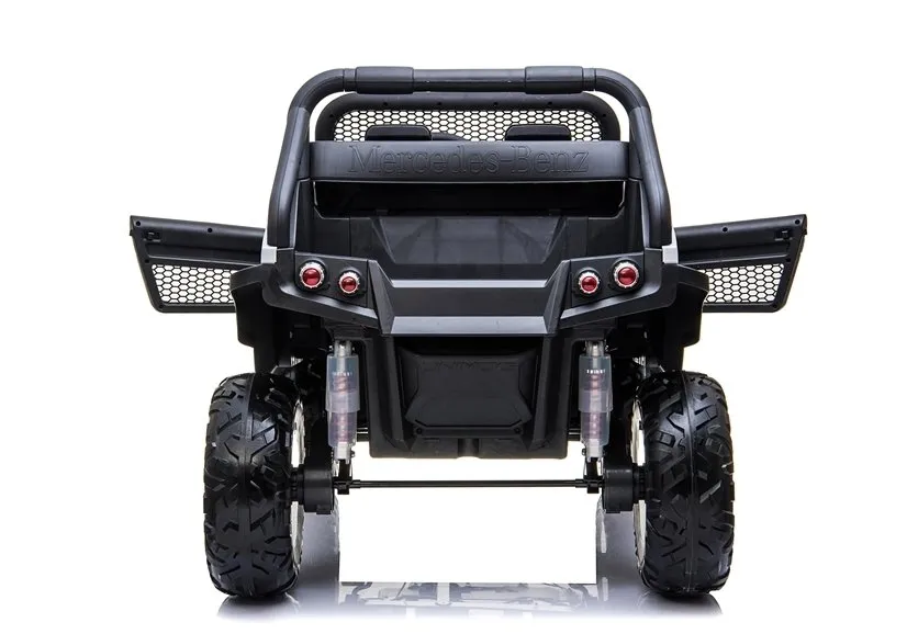 mercedes unimog - automobil na akumulator, bijeli 4x4 - slika 9
