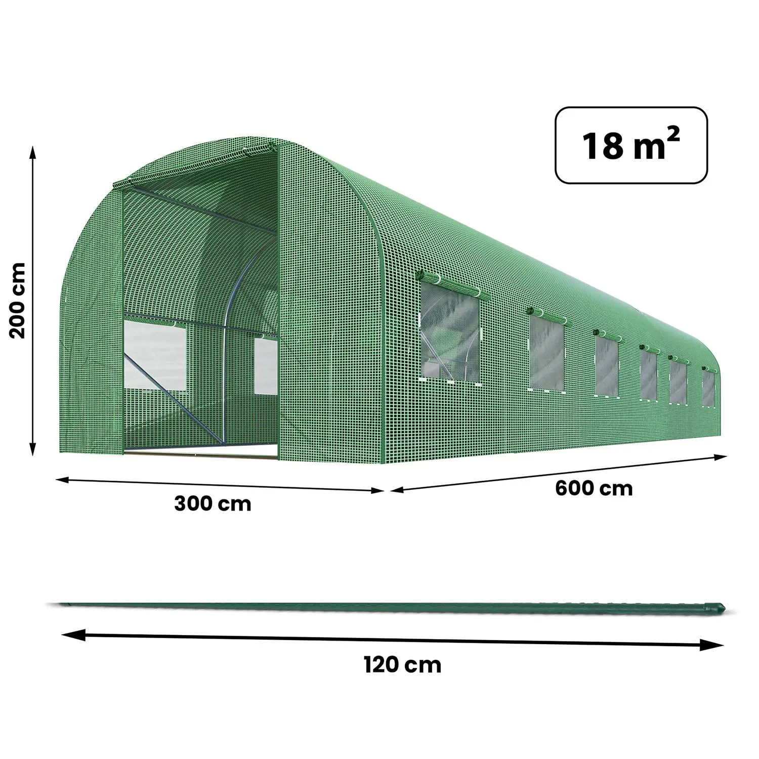 vrtni tunel 3 x 6 m (18 m2) plonos - slika 5