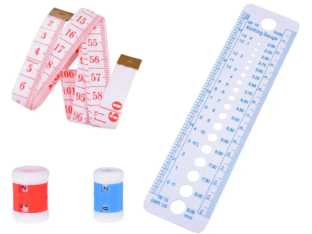 set za heklanje, 100 komada heklalica 0,6-6,5 mm s dodatkom u torbici - slika 8