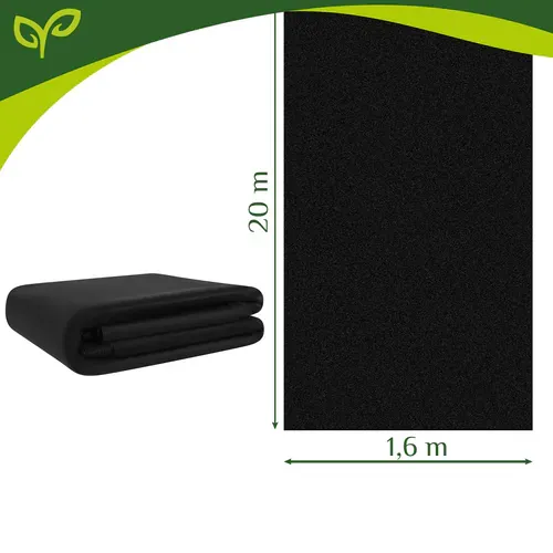 gardlov crni agrotekstil 1,6x20m 50g/m2 - slika 4