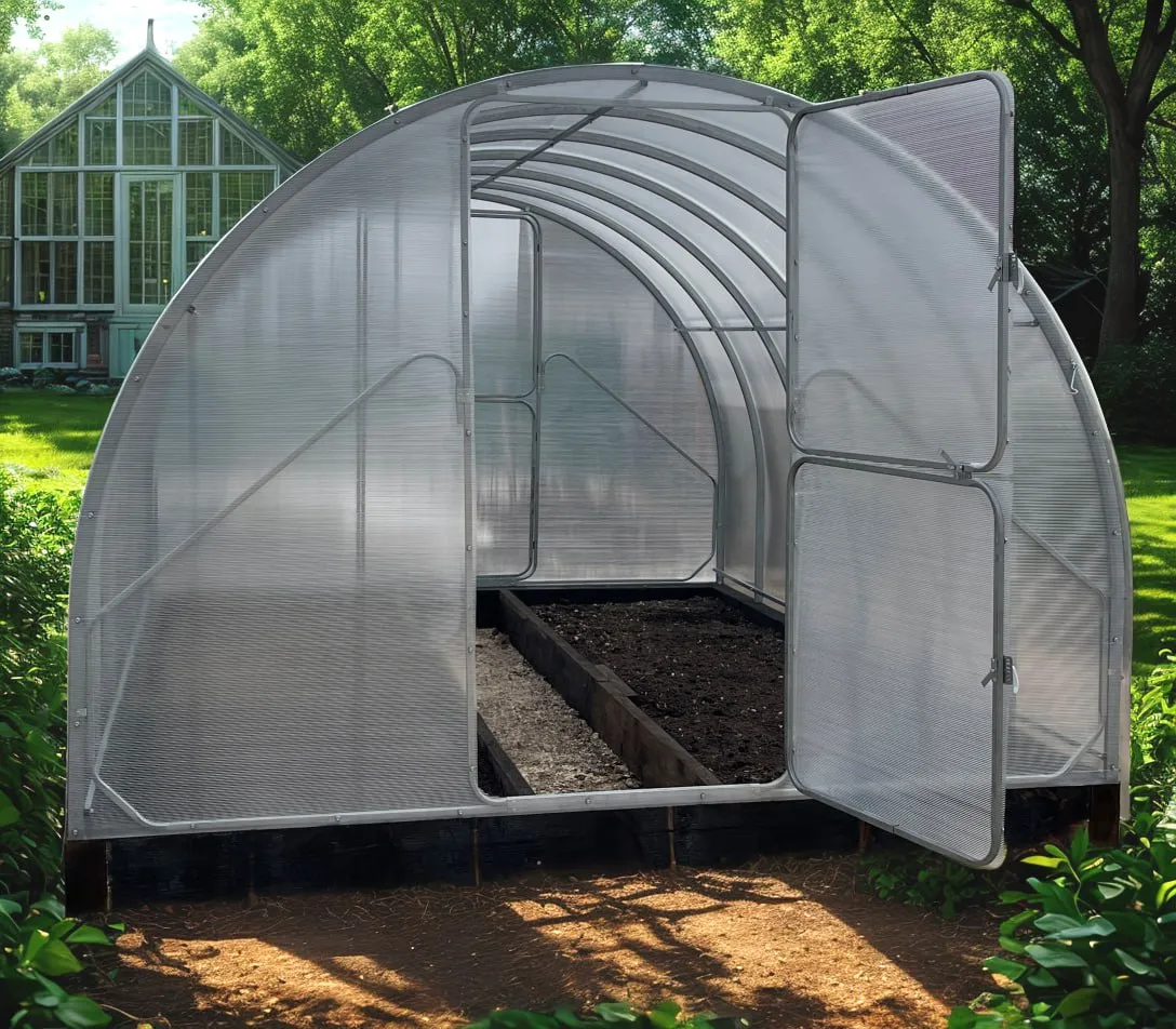 metalni plastenik gaudi 3.14m x 6m, razmak 0,67m, polykarbonat 6mm - slika 4