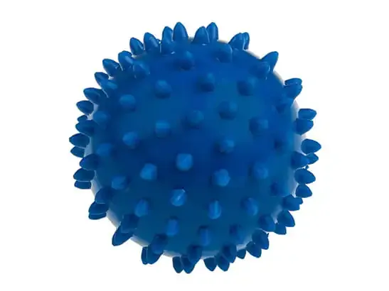 tullo šiljasta masažna loptica 7,6cm plava - slika 2