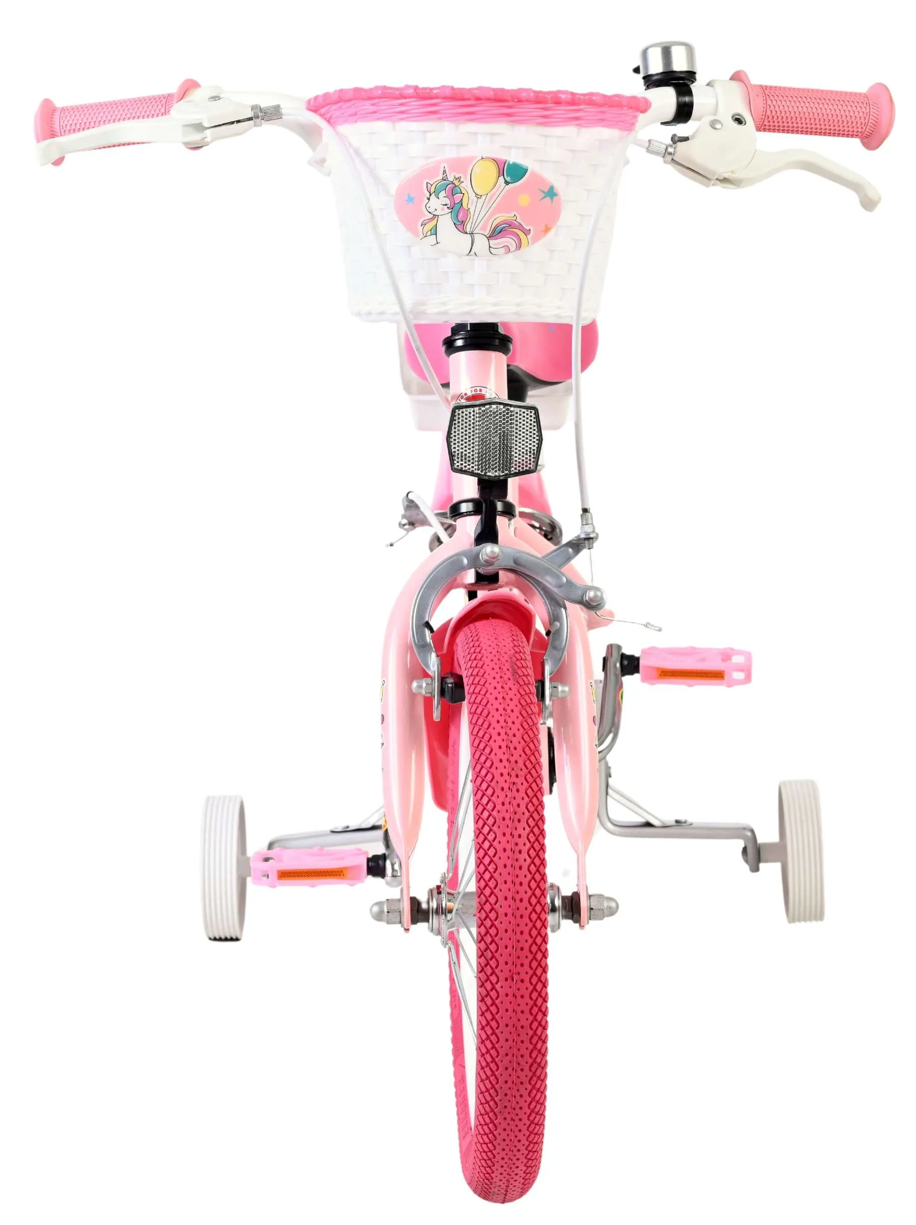 volare dječji bicikl unicorn 14″ ružičaste boje, s dvije ručne kočnice - slika 7