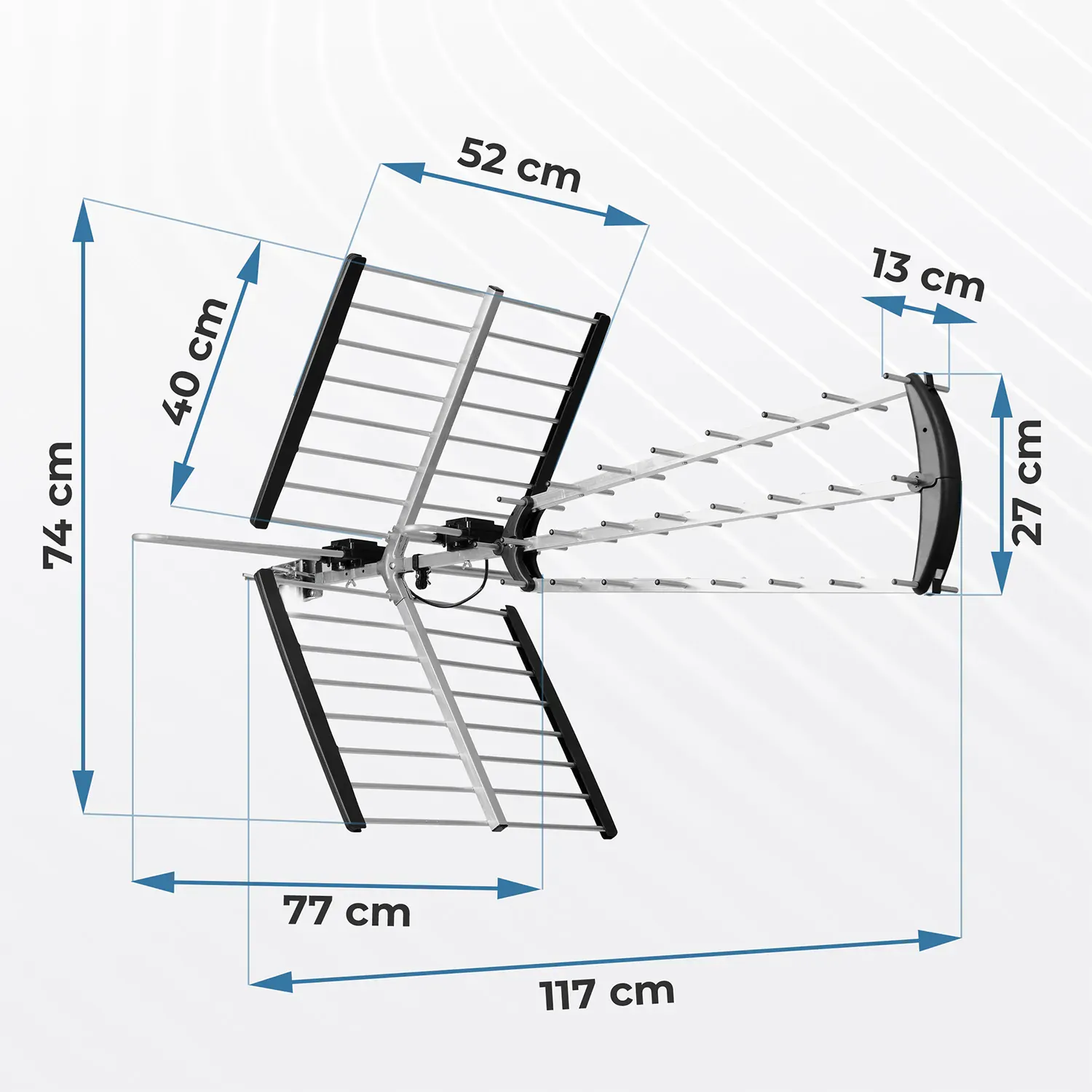 berdsen bd-953 usmjerena vanjska tv antena ultra hd 4k - slika 4