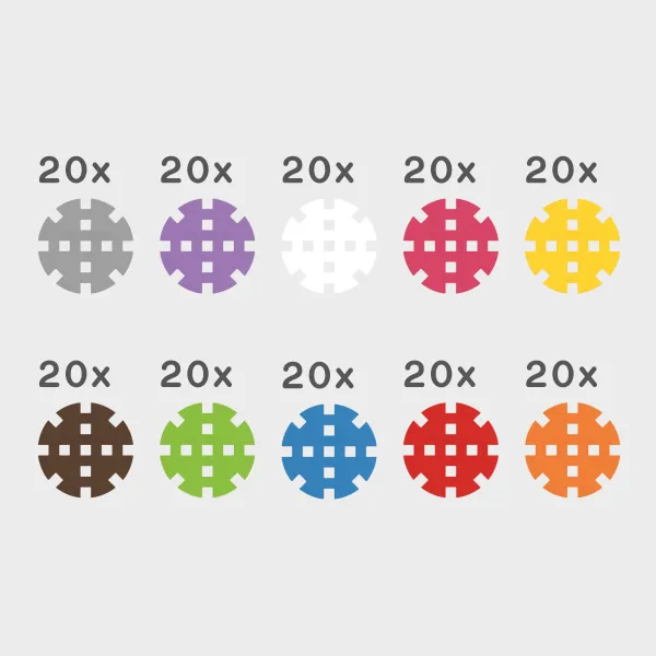 marioinex set waffle mini kotačića 200kom. - slika 6