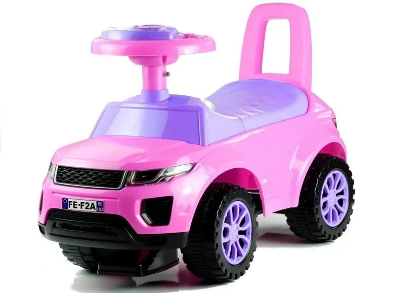dječja guralica auto 613w rozi - slika 3