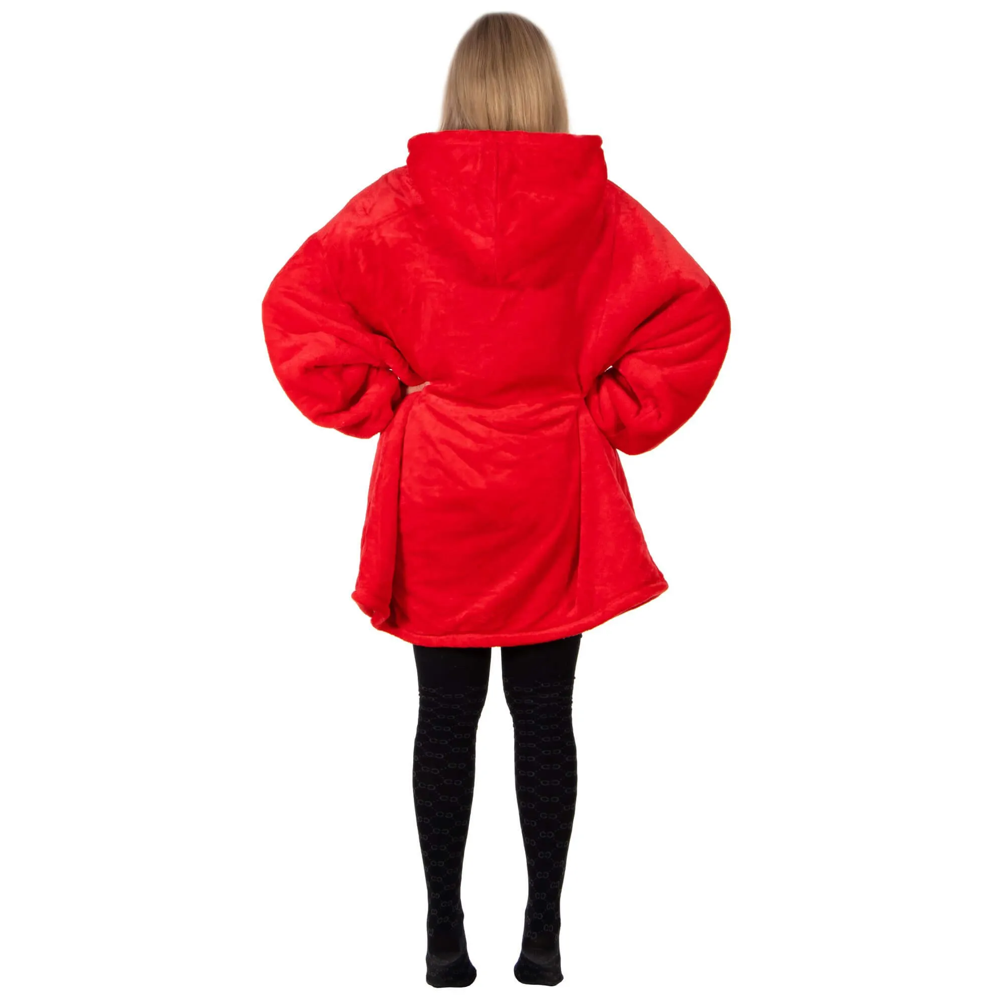springos mekana oversize majica u obliku deke, crvena - slika 7