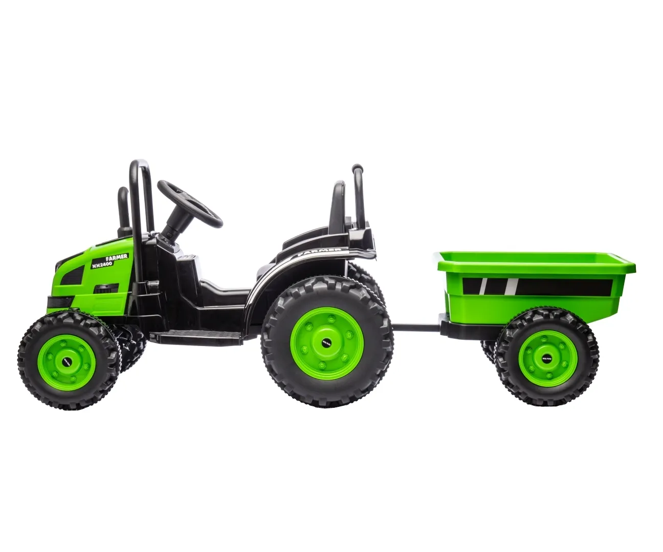 vozilo na akumulator farmer green traktor s prikolicom - slika 6