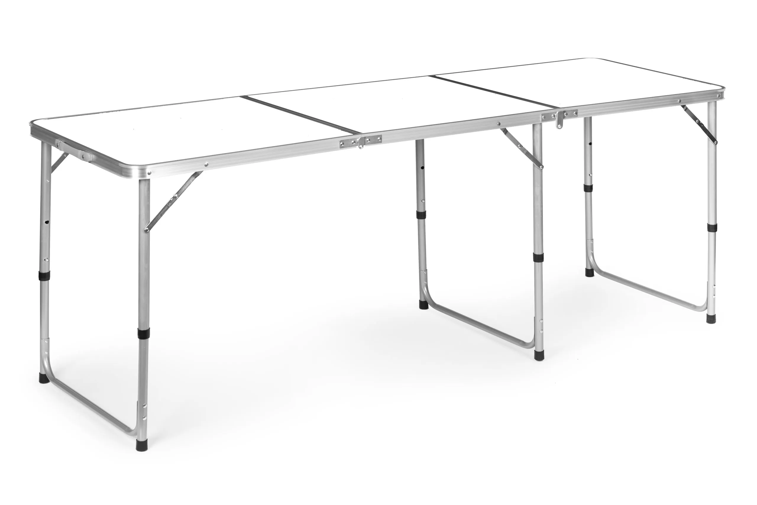 modernhome sklopivi turistički stol bijeli 180 x 60 cm - slika 4