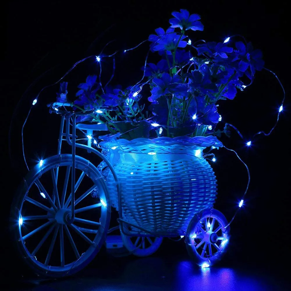 led lampice na baterije, 50 led dioda - slika 5