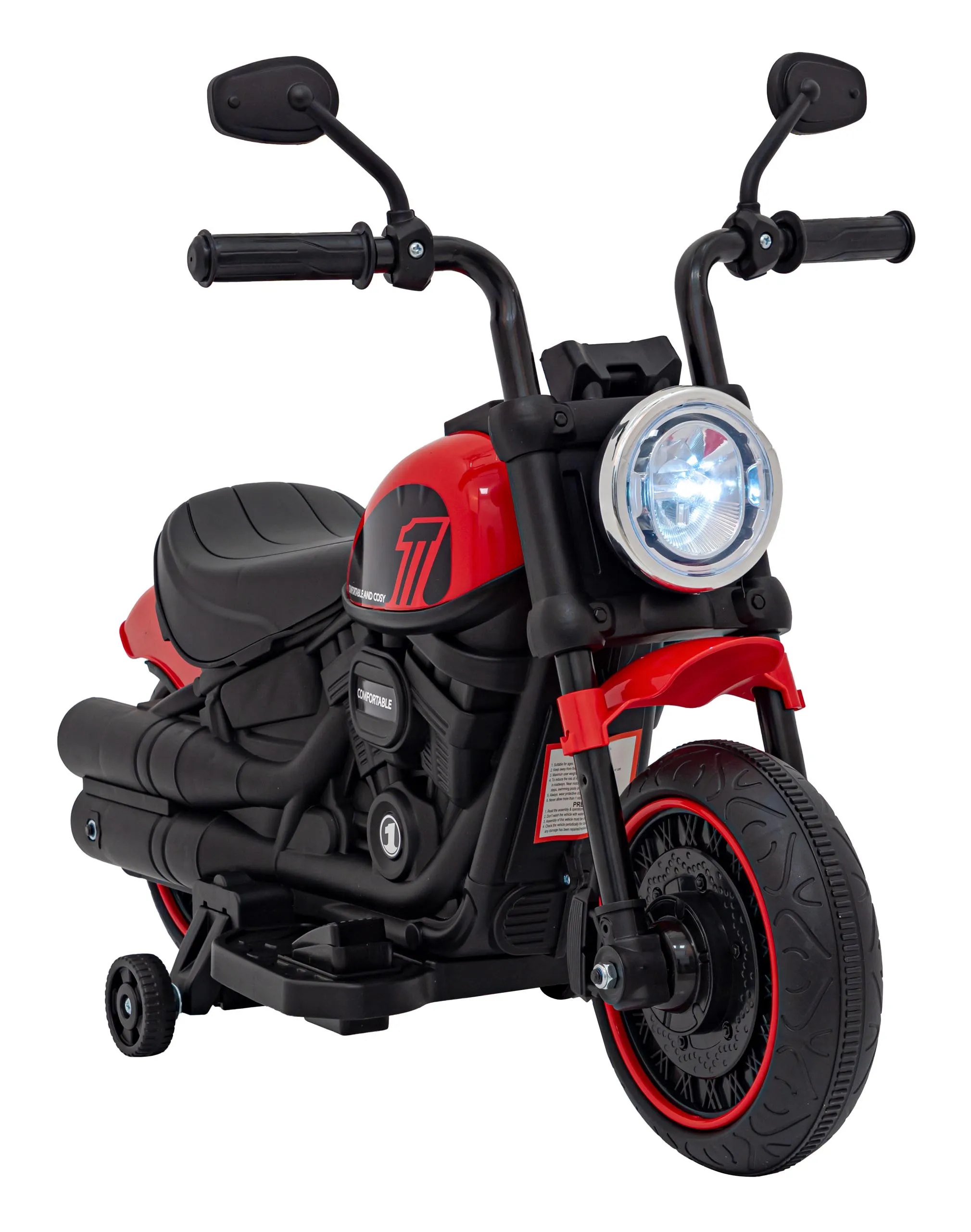 chopper, motor na akumulator, crveni - slika 6