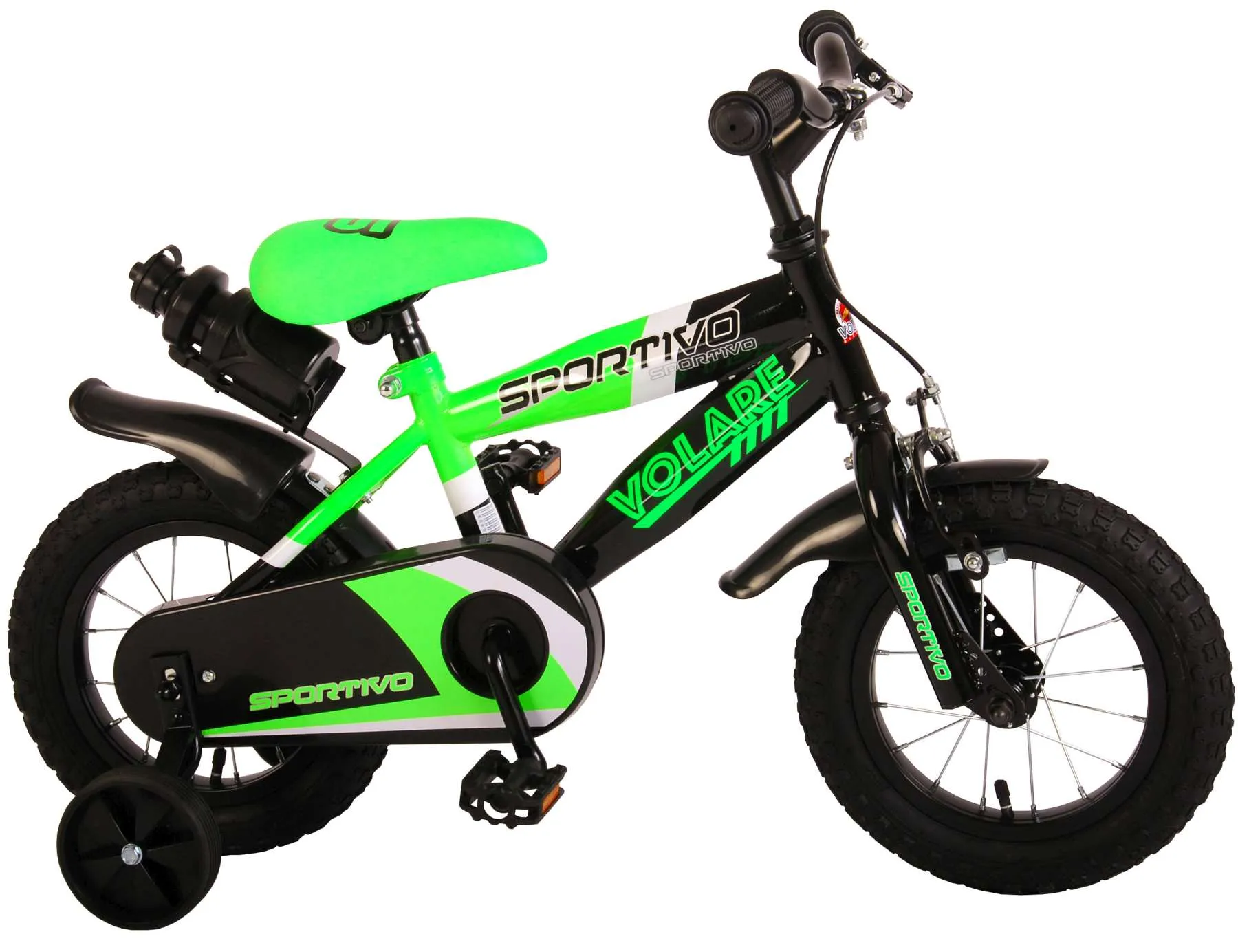 dječji bicikl sportivo 12" neon zeleni - slika 3