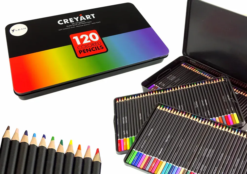 Set od 120 metalnih spremnika umjetničkih bojica - Pribislavec