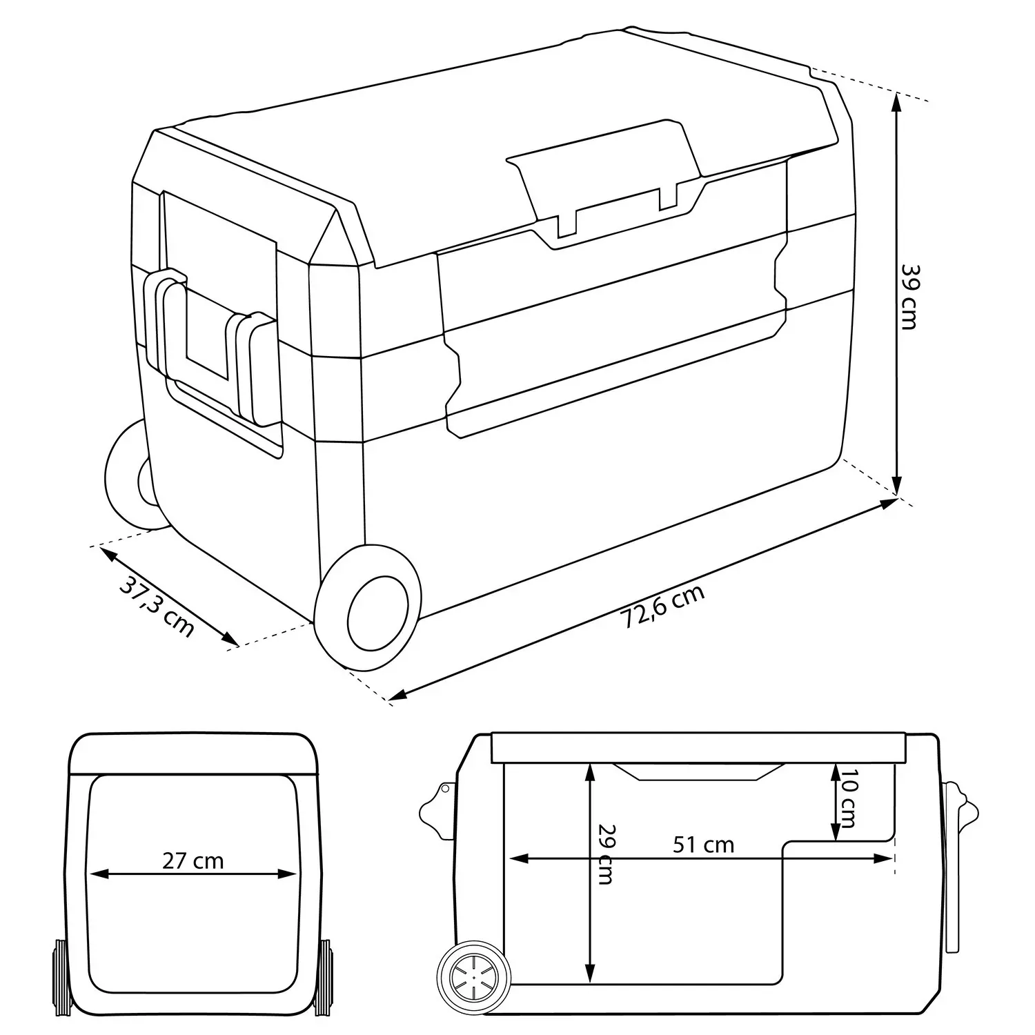 icemax 400 berdsen kompresorski putni hladnjak od 32 litre - crni - slika 7