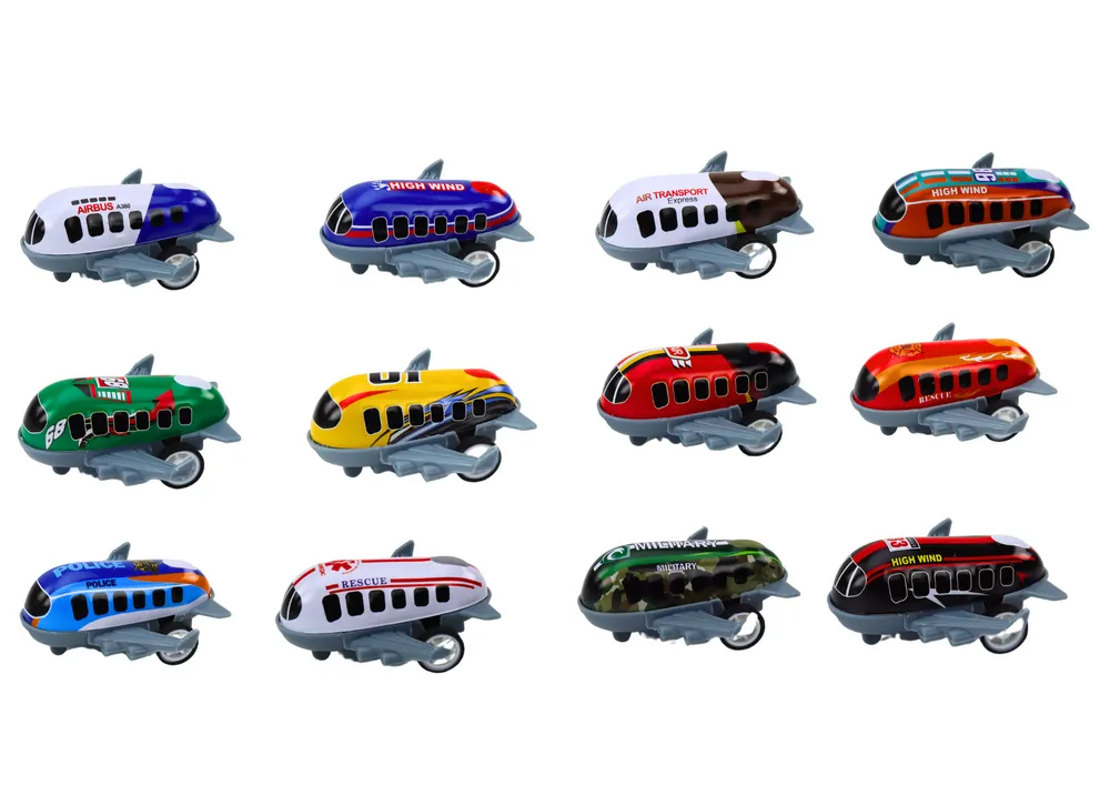 set od 12 autića, motorni avioni, 5 cm prometni znakovi - slika 3