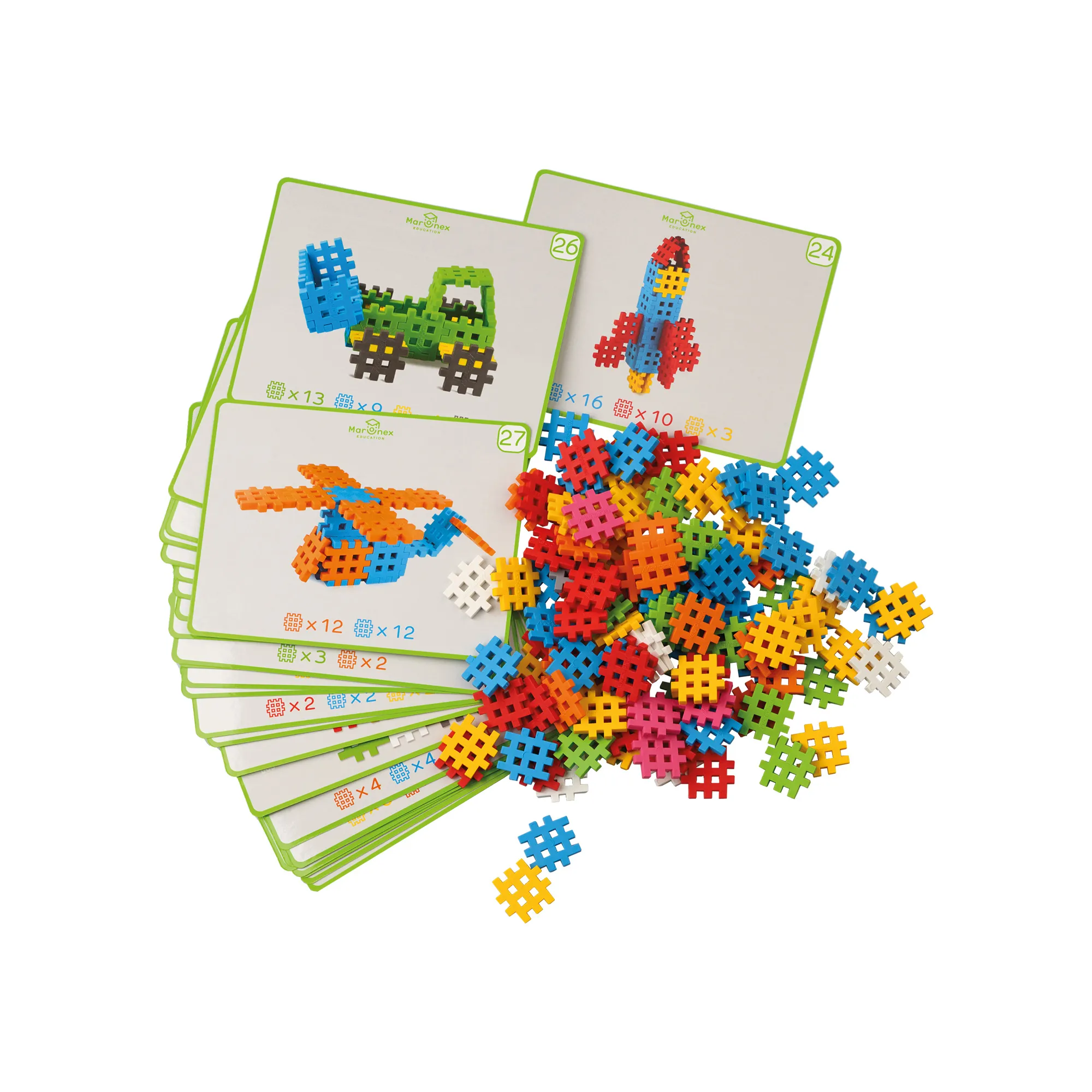 marioinex set waffle edu kockica 500kom. - slika 7