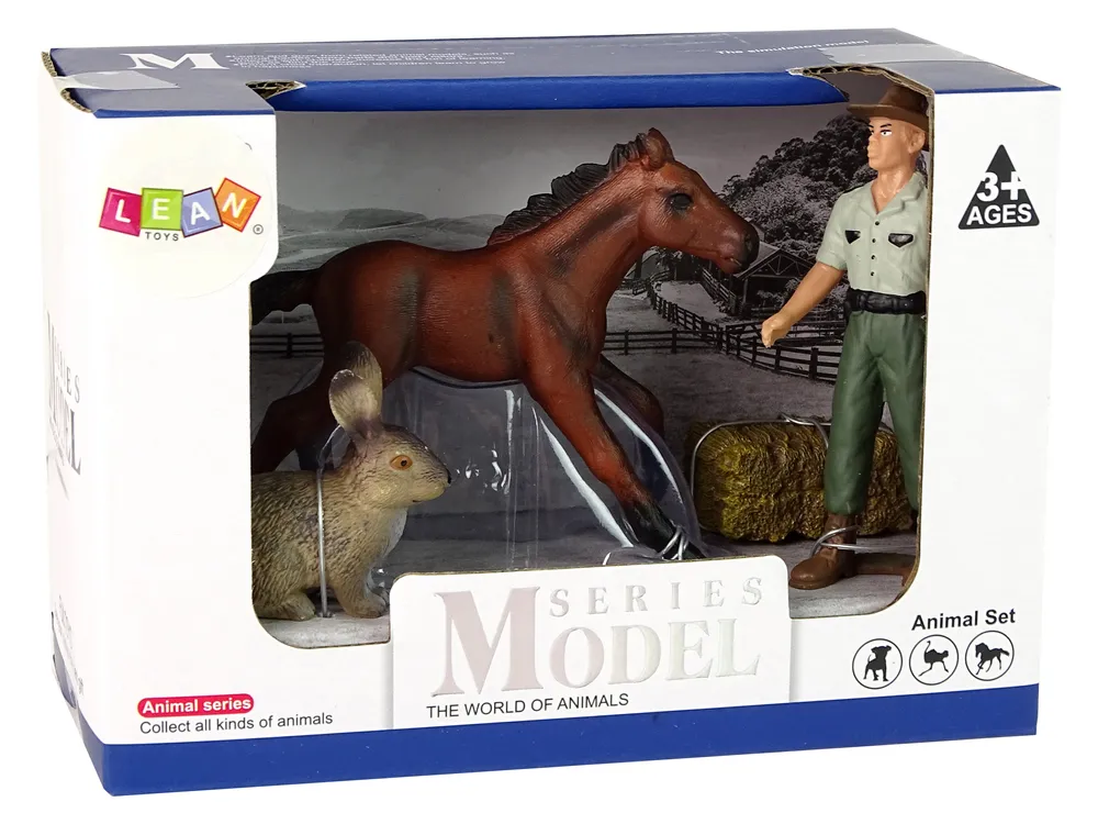 set figurica farmer s konjem i zecom - slika 4