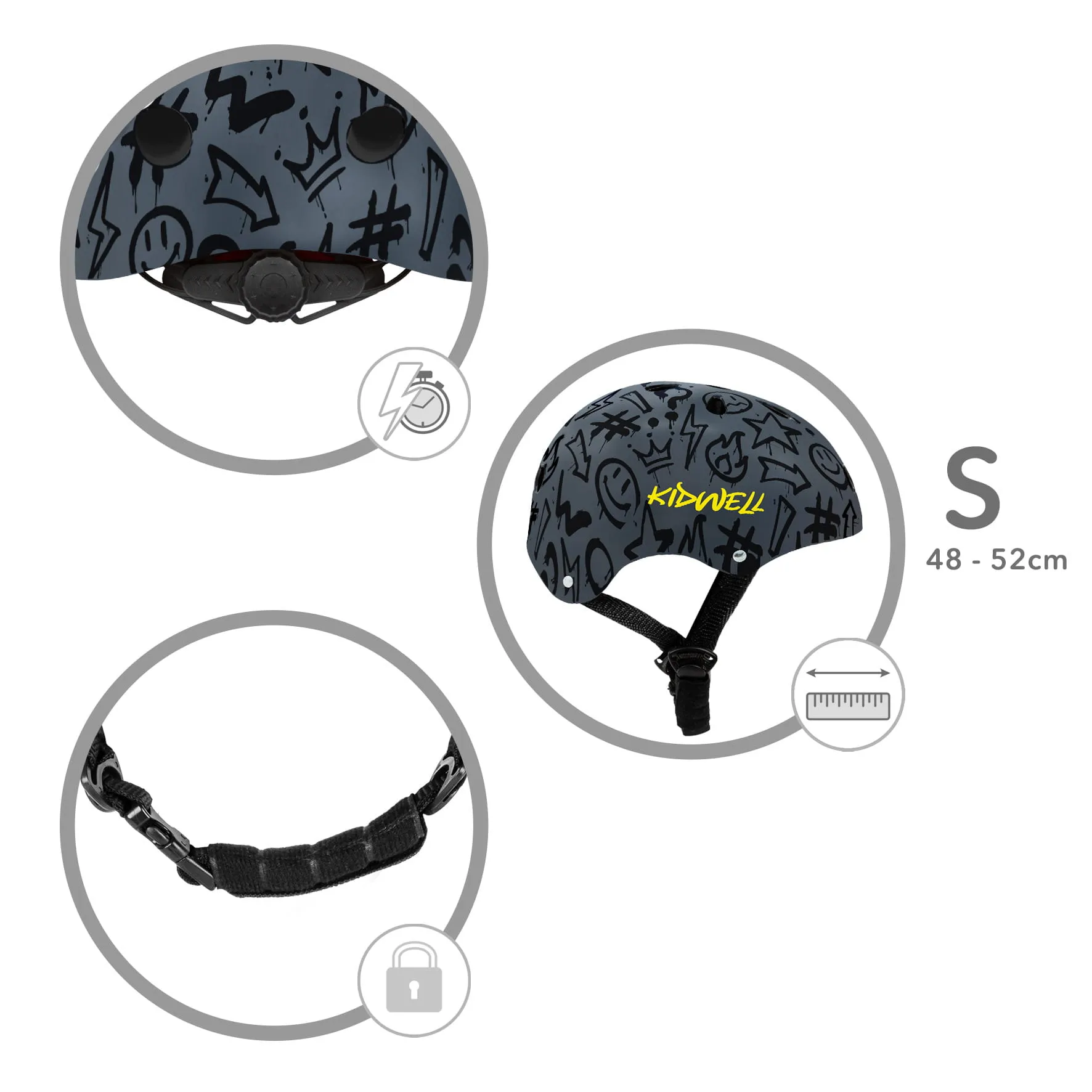 orix plus graffiti s zaštitna kaciga 48-52 cm - slika 9