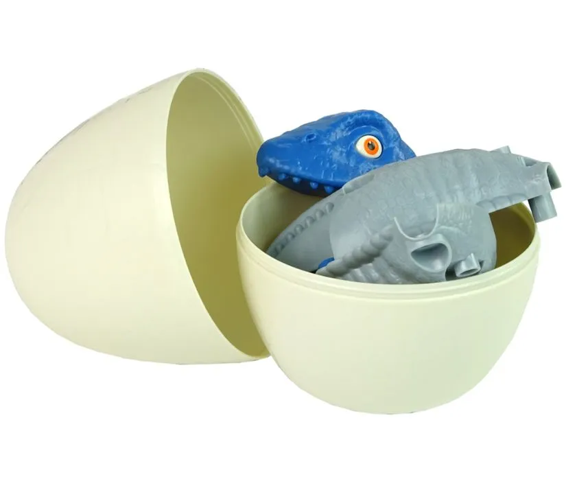 set dinosaur mosasaur s jajetom i dodacima plavi - slika 5