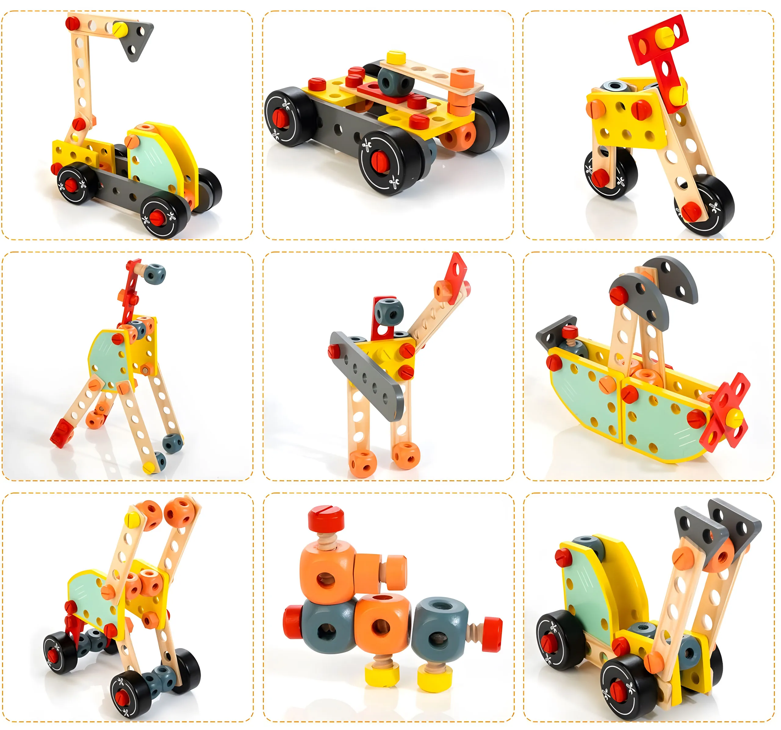 drvena radionica za dječji alat stol ecotoys - slika 4